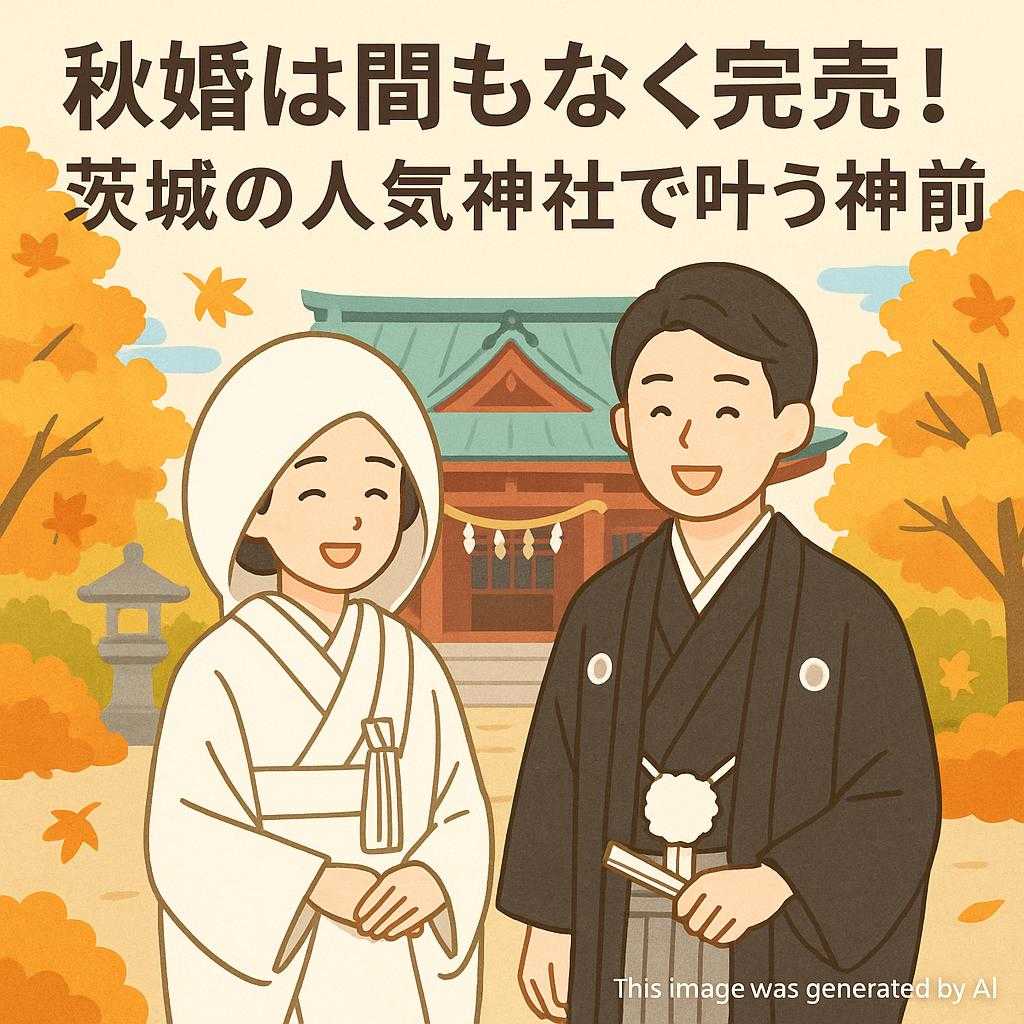 秋婚は間もなく完売！茨城の人気神社で叶う神前式