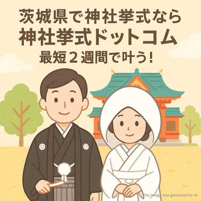 茨城県で神社挙式なら神社挙式ドットコム　最短2週間で叶う！
