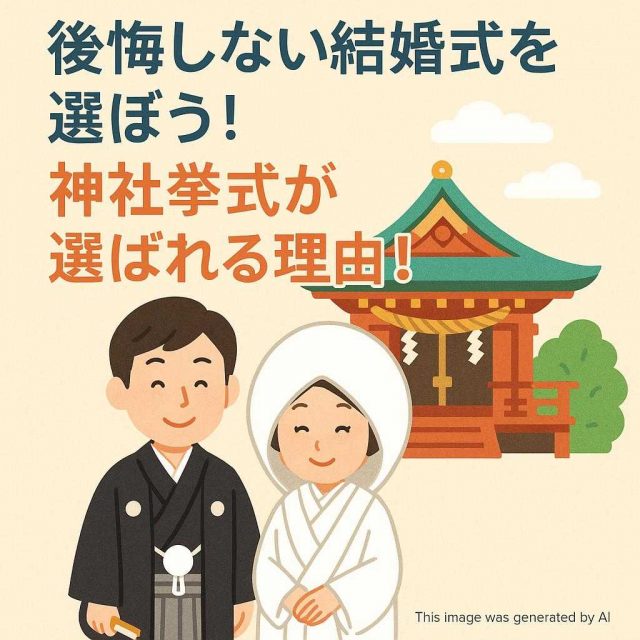 後悔しない結婚式を選ぼう！神社挙式が選ばれる理由！