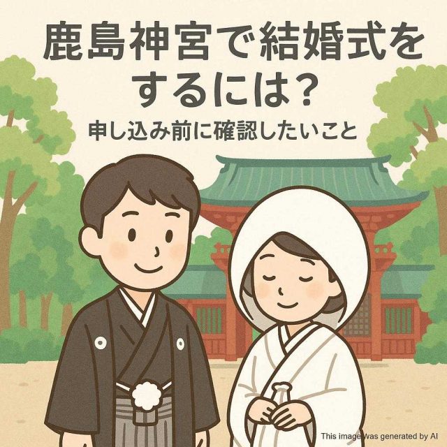 鹿島神宮で結婚式をするには？申し込み前に確認したいこと