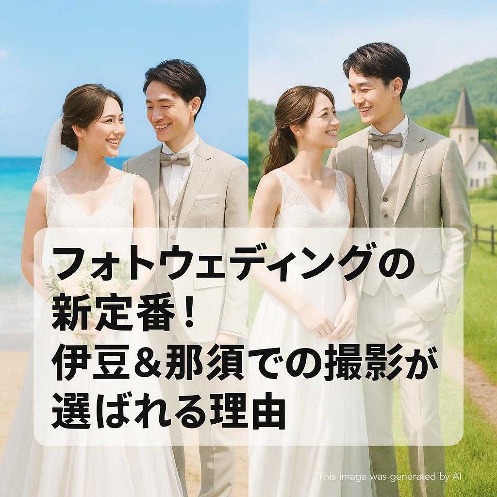 フォトウェディングの新定番！伊豆＆那須での撮影が選ばれる理由