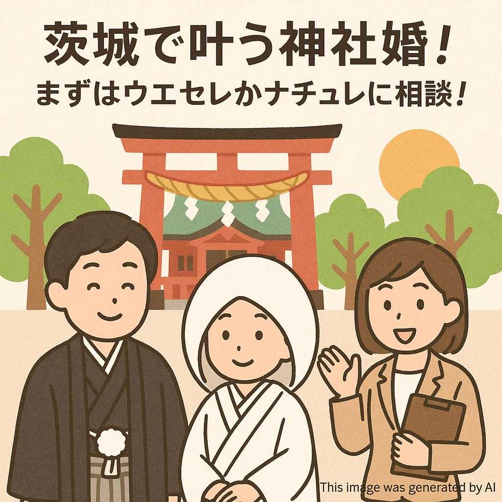 茨城で叶う神社婚!まずはウエセレかナチュレに相談!