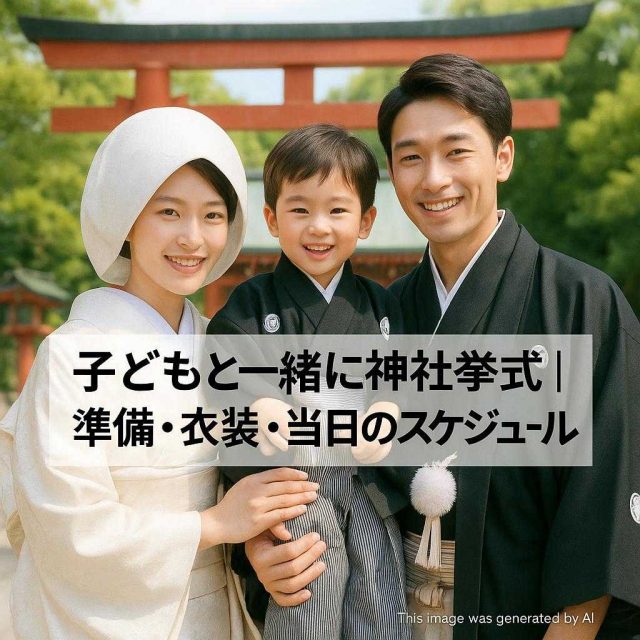 子どもと一緒に神社挙式｜準備・衣装・当日のスケジュール