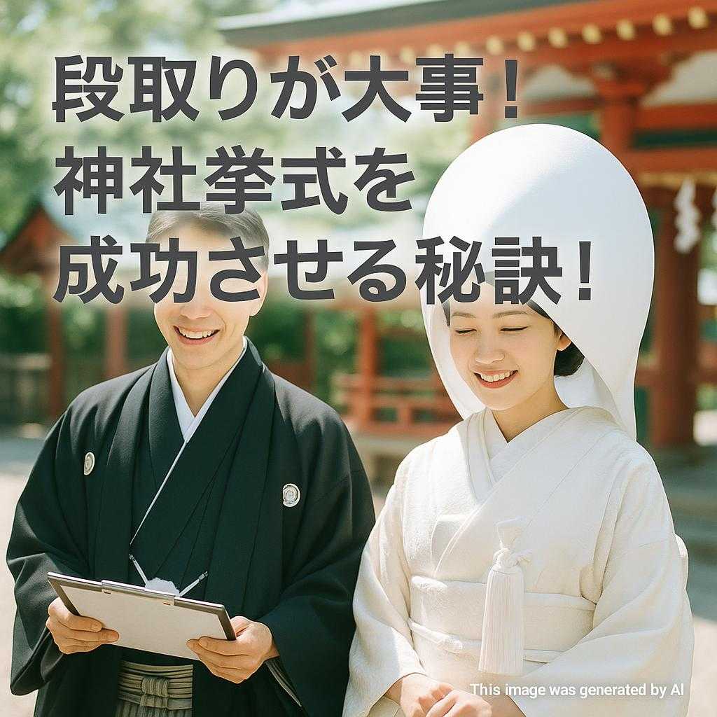 段取りが大事！神社挙式を成功させる秘訣！