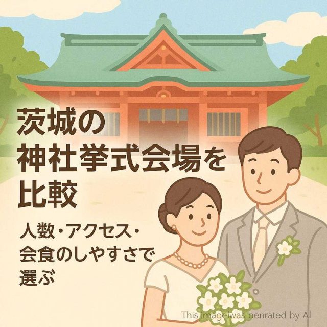 茨城の神社挙式会場を比較｜人数・アクセス・会食のしやすさで選ぶ