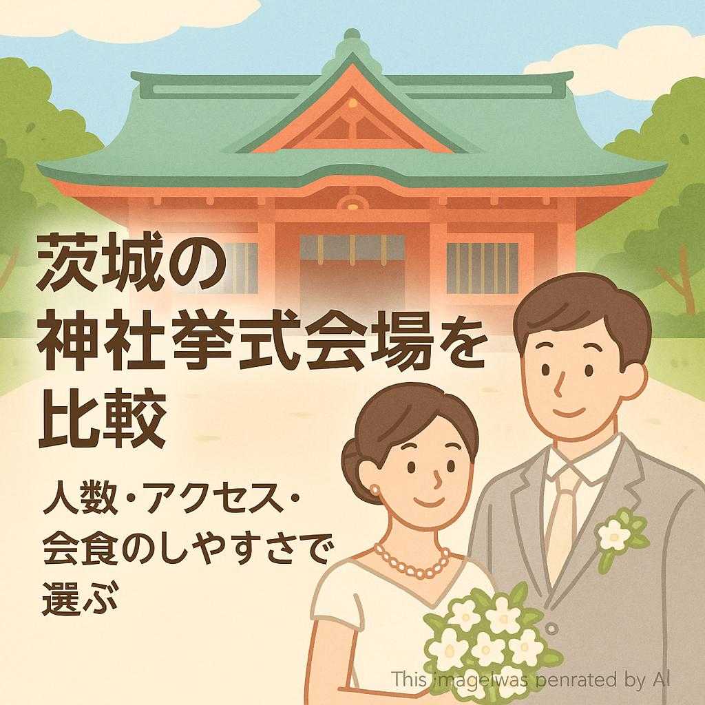 茨城の神社挙式会場を比較|人数・アクセス・会食のしやすさで選ぶ