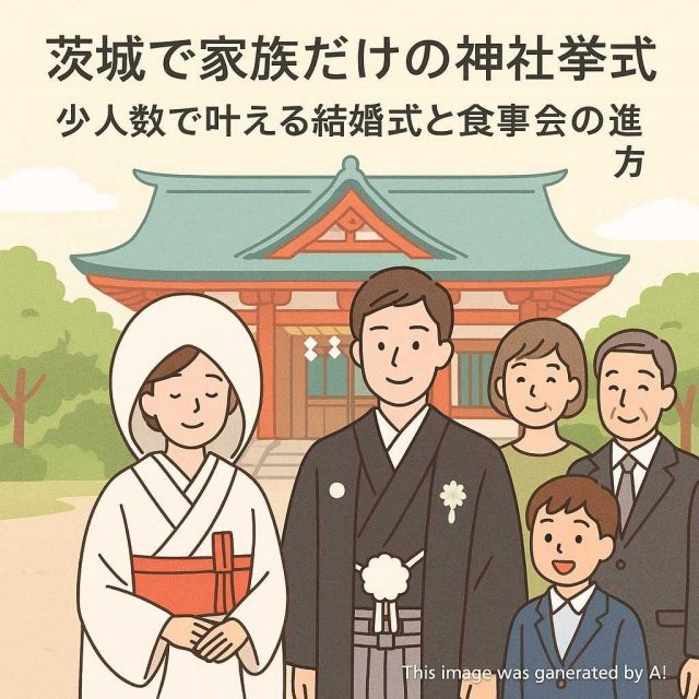 茨城で家族だけの神社挙式｜少人数で叶える結婚式と食事会の進め方