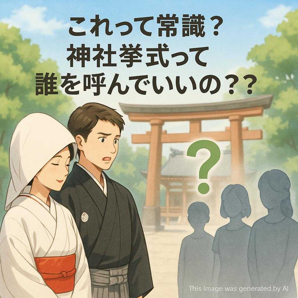 これって常識？　神社挙式って誰を呼んでいいの？？